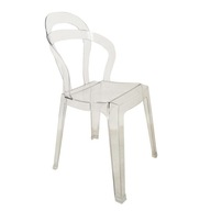 Transparentná stolička MERCI - polykarbonát
