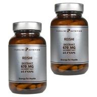 Grzyb Reishi - Zestaw 120 kapsułek - ekstrakt 670 mg Odporność Relaks Stres