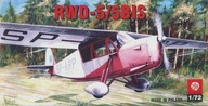 Samolot model do sklejania RWD-5/5 Bis 1:72 ZTS Plastyk S005
