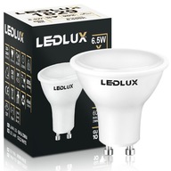 Żarówka LED GU10 6,5W =60W SMD 6000K zimna Premium LEDLUX nie mruga