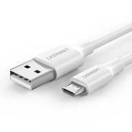 Kabel USB Ugreen US289 Quick Charge 3.0 biały 50 cm