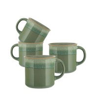 Zielone Kubki do kawy ceramiczne Altom Design Reactive Cascade 320 ml 4 szt