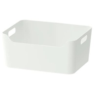 IKEA VARIERA PUDEŁKO Z UCHWYTAMI BIAŁE 34x24 cm