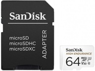 SanDisk High Endurance microSDXC 64GB V30 + Adapter