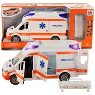 Auto Karetka Pogotowia Ambulans Efekty Gra Świeci