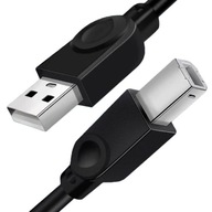 Kabel do drukarki Interlook UP-5-5M-Black USB-A na USB-B czarny 5 m