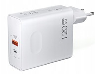 Ładowarka USB 120W PD szybkie ładowanie 5,9,12,15V Gan Charger+ 2 kable USB