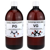 Zestaw Pure Chemicals Gliceryna + Glikol PG czystość 99,5% 2000 ml