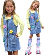 Qba Kids sukienka dziecięca prosta przed kolano bawełna rozmiar 116 (111 - 116 cm)