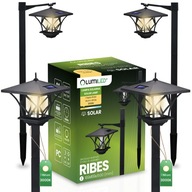 2x NAPELEMES LED KERTI LÁMPA MAGAS 1,5M KÜLTÉRI OSZLOP MAGAS