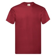 T-SHIRT KOSZULKA FRUIT OF THE LOOM brick red L