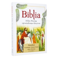Biblia na Komunię z dedykacją pamiątka Komunii prezent na Komunie + Grawer