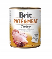 BRIT Pate&Meat turkey pasztet z indykiem dla psa 800 g