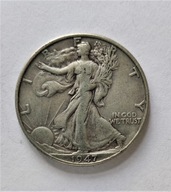 USA, 1/2 DOLLAR 1947, typ Walking Liberty