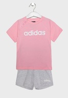 Adidas komplet dziecięcy 2 szt. elementowy różowy rozmiar 74 (69 - 74 cm)