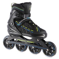 Rolki kauczukowe Nils Extreme NA1128 r. 35-38 czarno-limonkowe