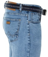 Spodnie jeansy jasno-niebieskie ELASTYCZNE DŻINSY W37
