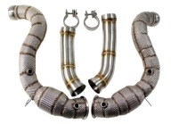 Downpipe mercedes w205 c63 amg + защита термическая фото, цена
