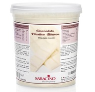 Plastová čokoláda - Saracino - biela, 1 kg