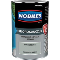 Emalia chlorokauczukowa Nobiles 0,9 l Popielaty Średni