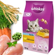 Sucha karma dla kota Whiskas kurczak dla kotów sterylizowanych 14 kg