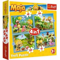Puzzle 4w1 Przygody Pszczółki Mai Trefl 3+
