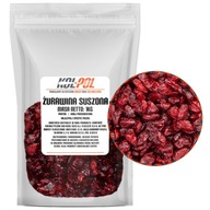 Żurawina suszona 1kg Cięta naturalna jakość Kol-pol 1000 g