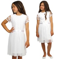 Made in Turkey sukienka dziecięca przed kolano bawełna rozmiar 134 (129 - 134 cm)