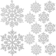 Karácsonyi díszek - hópelyhek 12 db. Ruhhy 22516