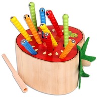 FOGD MEG A KUKACOT KUKAC MÁGNESES JÁTÉK FA ALMA MONTESSORI