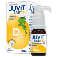 Suplementy diety dla dzieci Hasco-Lek Juvit Baby D3 krople 10 ml bezsmakowy