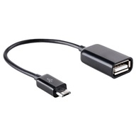 Adapter OTG micro USB czarny