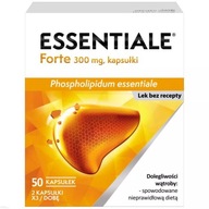 Lek na regenerację wątroby Essentiale Forte 300 mg 50 kapsułek