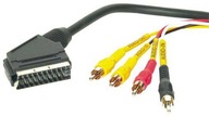 Kabel ww Kabel EURO(SCART) - 4 x RCA SCART (Euro) - 4x RCA (cinch) 1,5 m