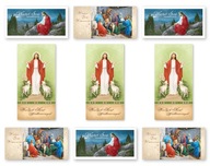 Náboženské veľkonočné pohľadnice s textom 9ks LZWTN