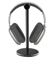 Stojak na słuchawki czarny aluminiowy na biurko