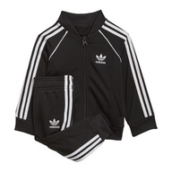 Adidas komplet dziecięcy 2 szt. elementowy czarny rozmiar 104 (99 - 104 cm)