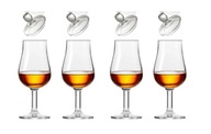 4 poháre na whisky Krosno Pure + 4 viečka