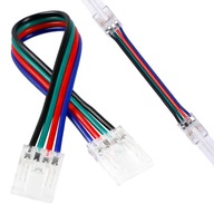 Złączka do taśm LED RGB COB 10mm łącznik z przewodem zacisk dwustronna