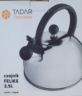 Czajnik tradycyjny stalowy Tadar 2,5 l odcienie szarości i srebra