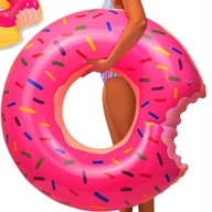 Koło dmuchane Metin-sklep Donut 120 cm różowe