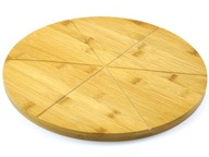 Deska bambusowa duża talerz do pizzy taca 1565
