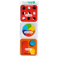 Három érzékszervi négyzet PlayTab 2 db-os szett Fat Brain Toy golyókkal