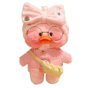 Lalafanfan kaczka pluszowa zabawka 30 cm różowa