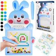 MAGNETICKÁ TABUĽA BOARD XXL MOZAIKA GOMBÍKOVÁ MONTESSORI SKLADAČKA BODKY