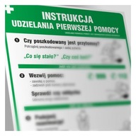 Tablica instrukcja udzielania pierwszej pomocy