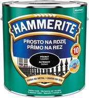 Farba do metalu Hammerite Prosto Na Rdzę Czarny półmat 2,5 l