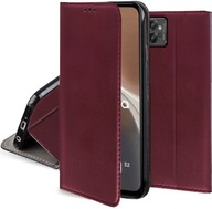 Etui z klapką GSMstyle do Motorola MOTO G32 Kieszeń, Podstawka bordowy