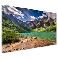 Obraz na płótnie góry jezioro tatry 120x80