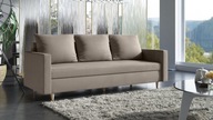 Kanapa O-Sofa Bari 222 x 90 cm tkanina odcienie brązu